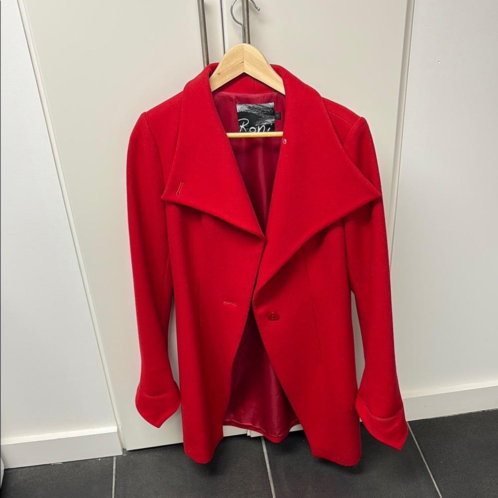 Red *Roni* women’s peacoat